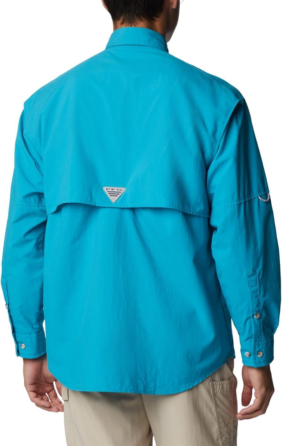 imageColumbia Mens PFG Bahama II Long Sleeve ShirtOcean Teal