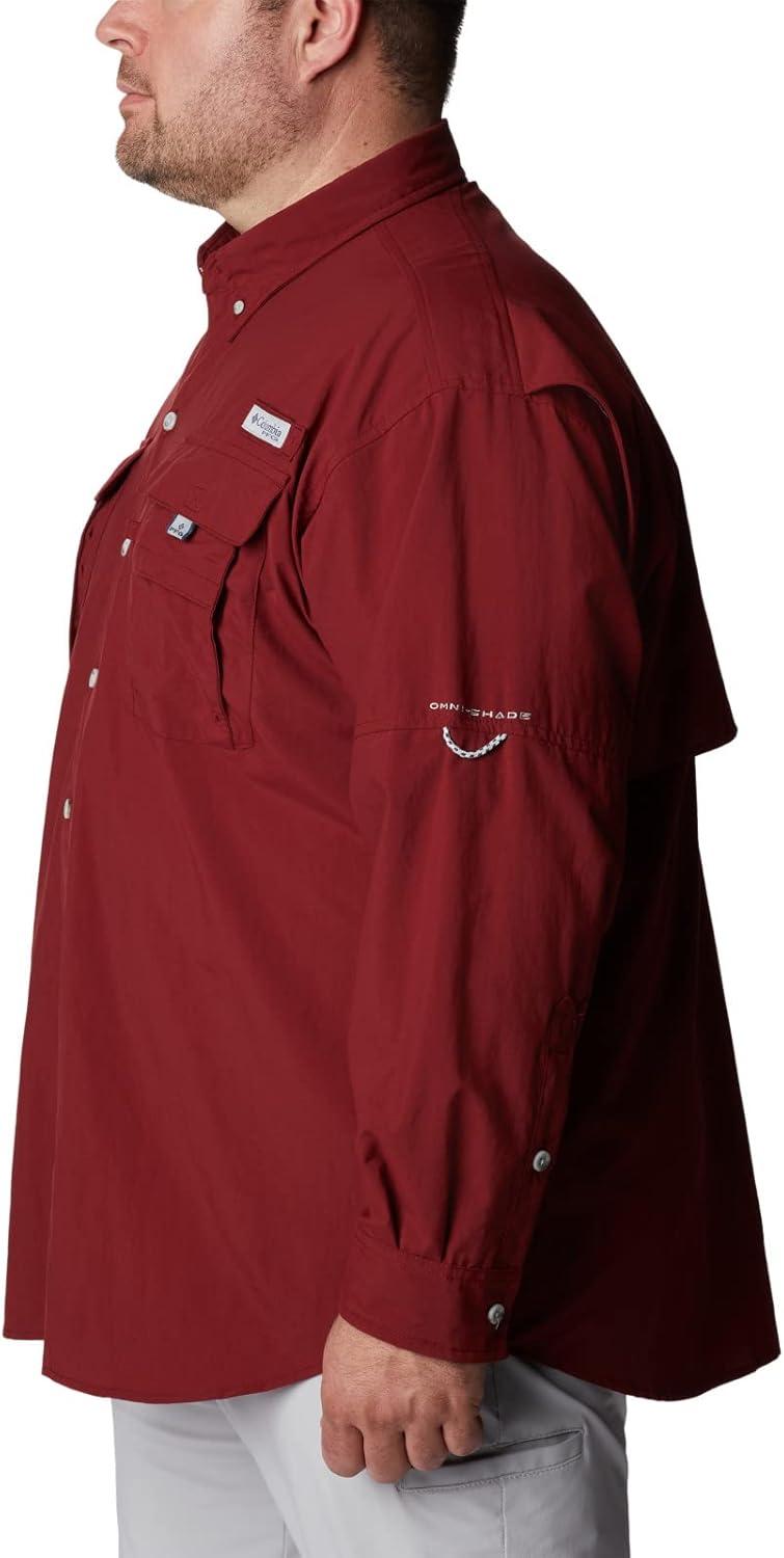 imageColumbia Mens PFG Bahama II Long Sleeve ShirtRed Jasper