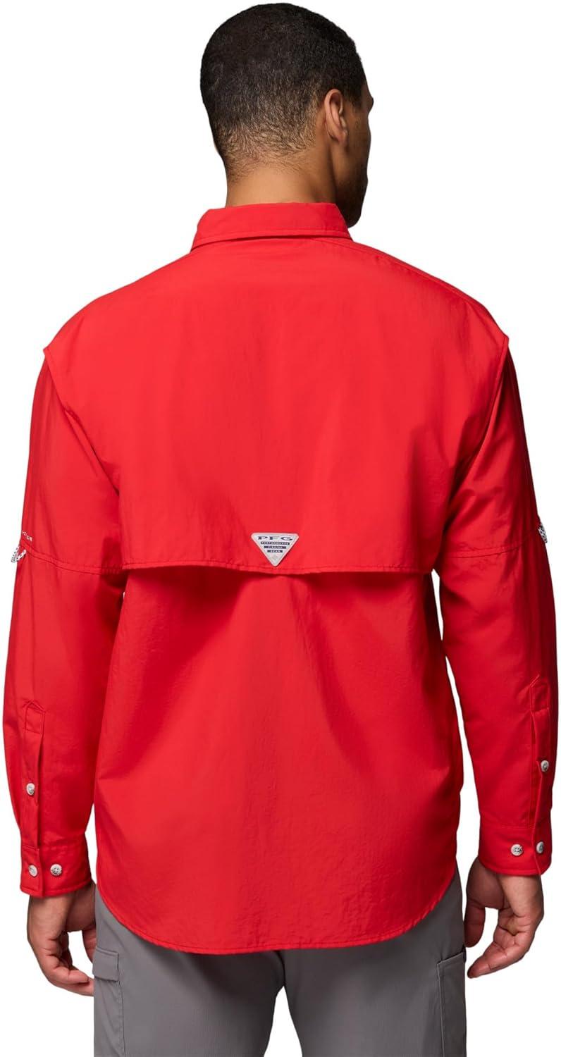 imageColumbia Mens PFG Bahama II Long Sleeve ShirtRed Spark