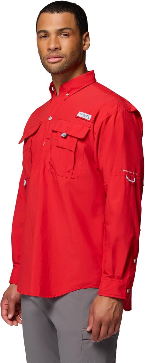 imageColumbia Mens PFG Bahama II Long Sleeve ShirtRed Spark