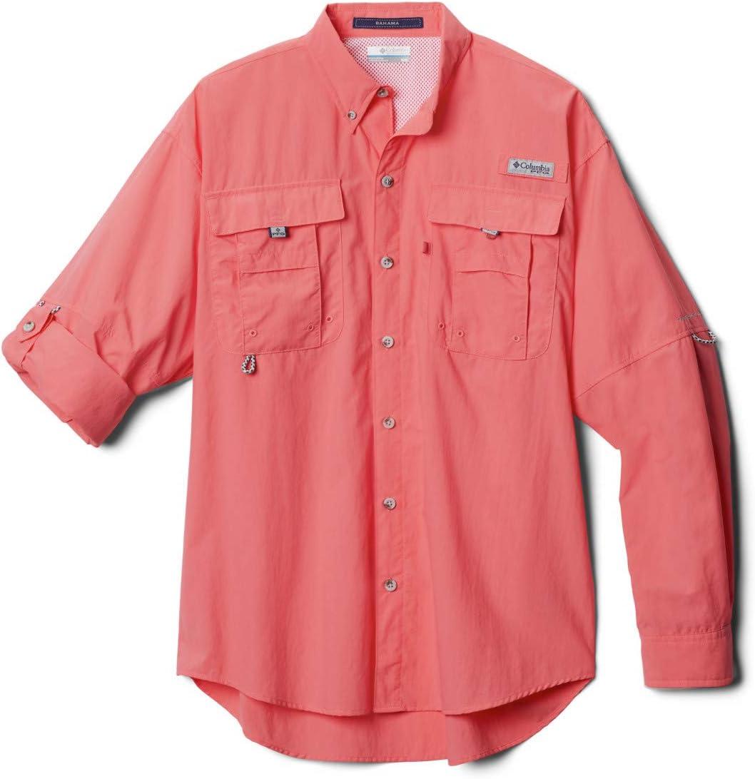 imageColumbia Mens PFG Bahama II Long Sleeve ShirtSalmon