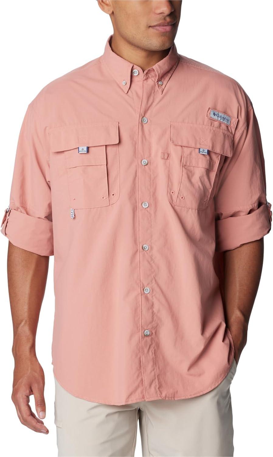 imageColumbia Mens PFG Bahama II Long Sleeve ShirtSandalwood Pink