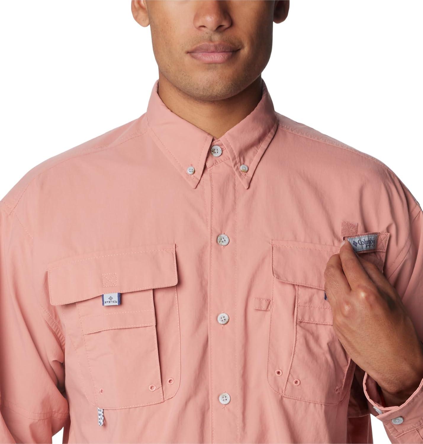 imageColumbia Mens PFG Bahama II Long Sleeve ShirtSandalwood Pink