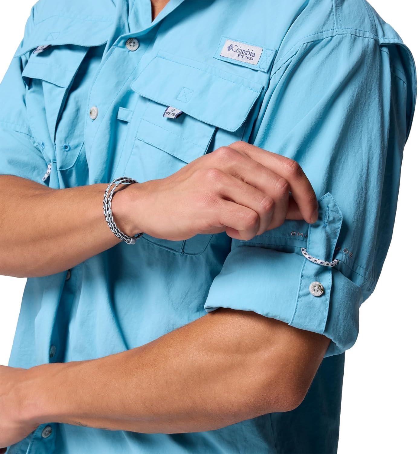 imageColumbia Mens PFG Bahama II Long Sleeve ShirtVintage Blue