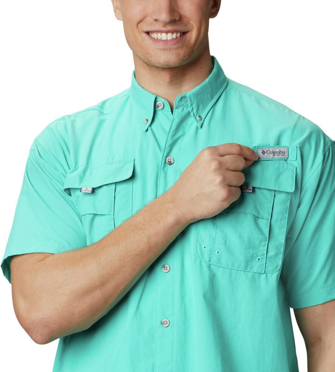 imageColumbia Mens PFG Bahama II Short Sleeve ShirtBright Aqua