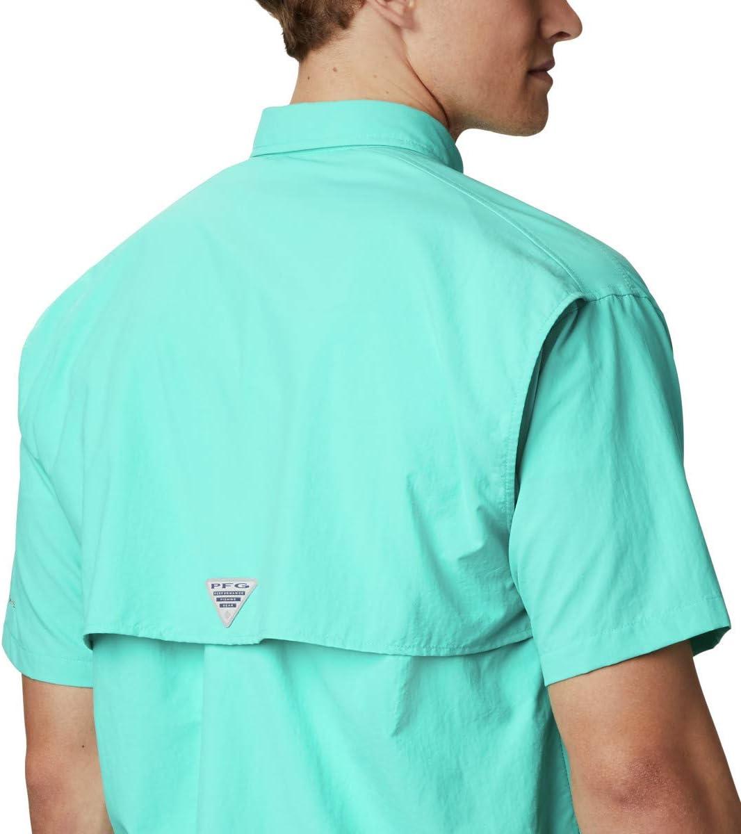 imageColumbia Mens PFG Bahama II Short Sleeve ShirtBright Aqua
