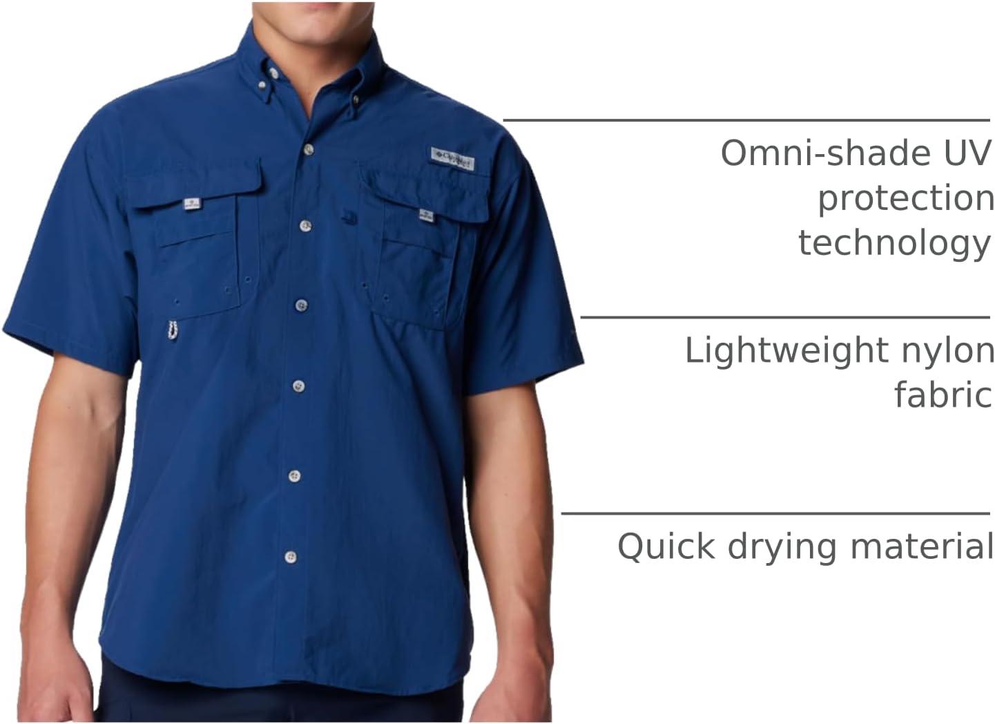 imageColumbia Mens PFG Bahama II Short Sleeve ShirtCarbon