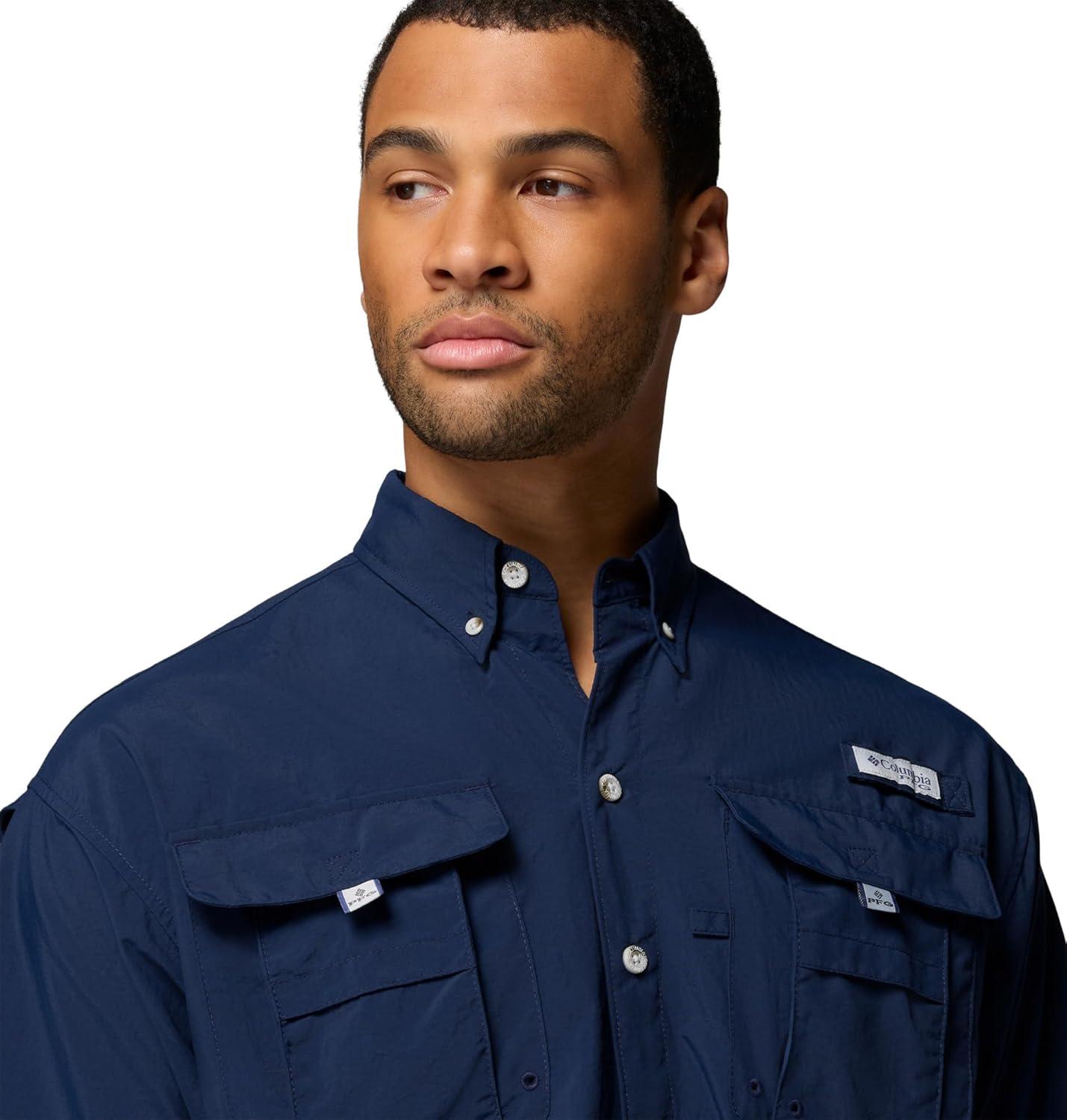 imageColumbia Mens PFG Bahama II Short Sleeve ShirtCollegiate Navy