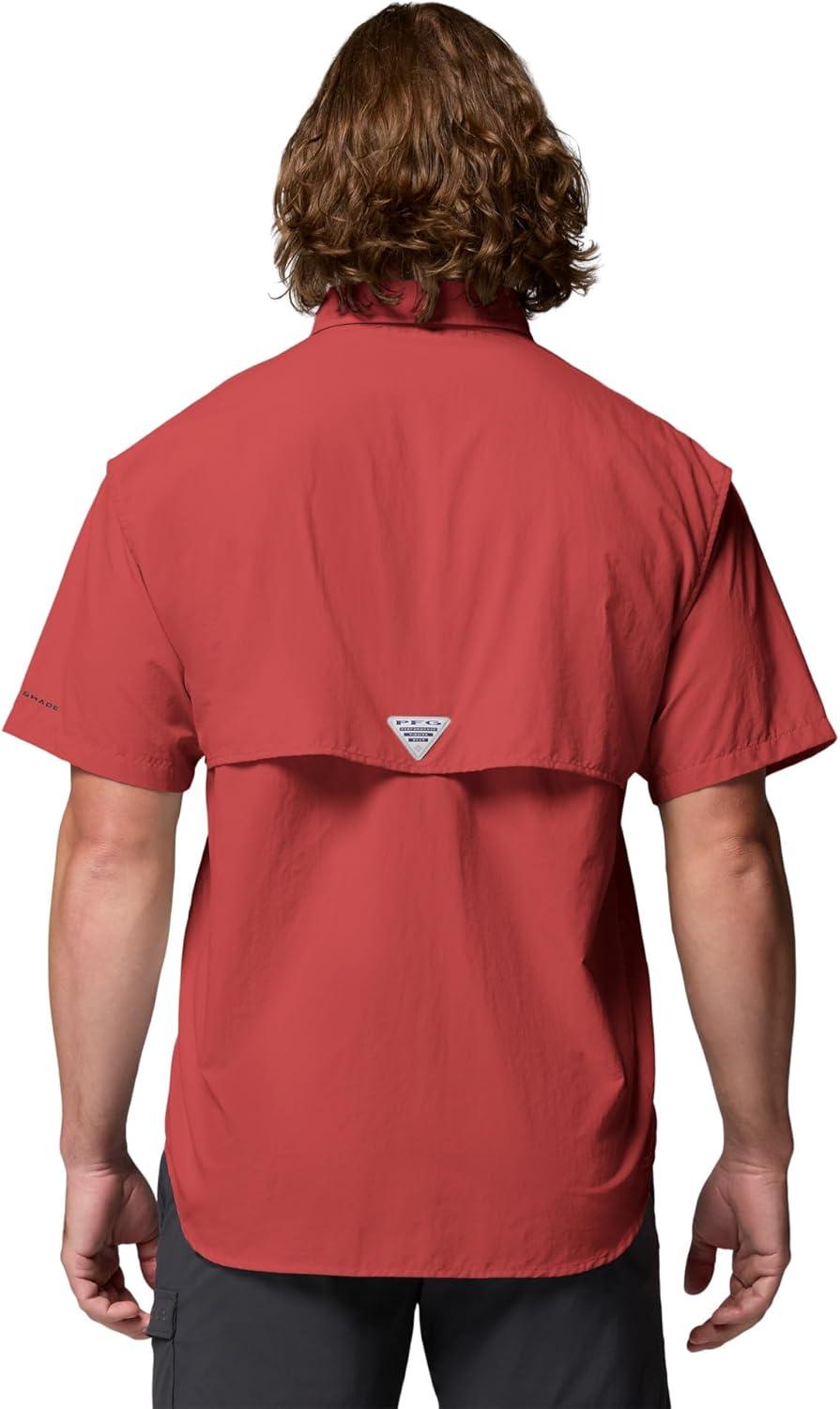 imageColumbia Mens PFG Bahama II Short Sleeve ShirtDusty Crimson