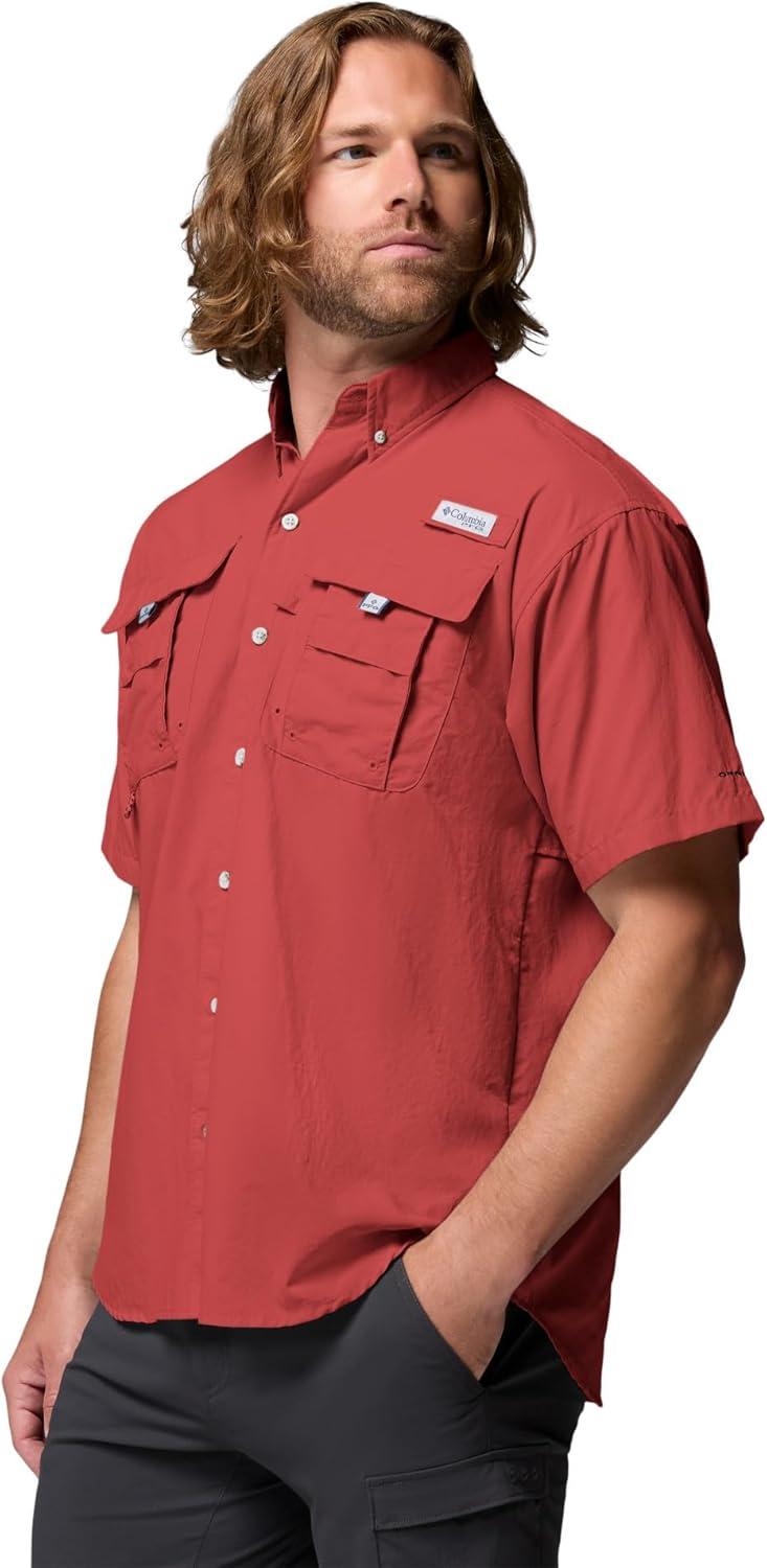 imageColumbia Mens PFG Bahama II Short Sleeve ShirtDusty Crimson
