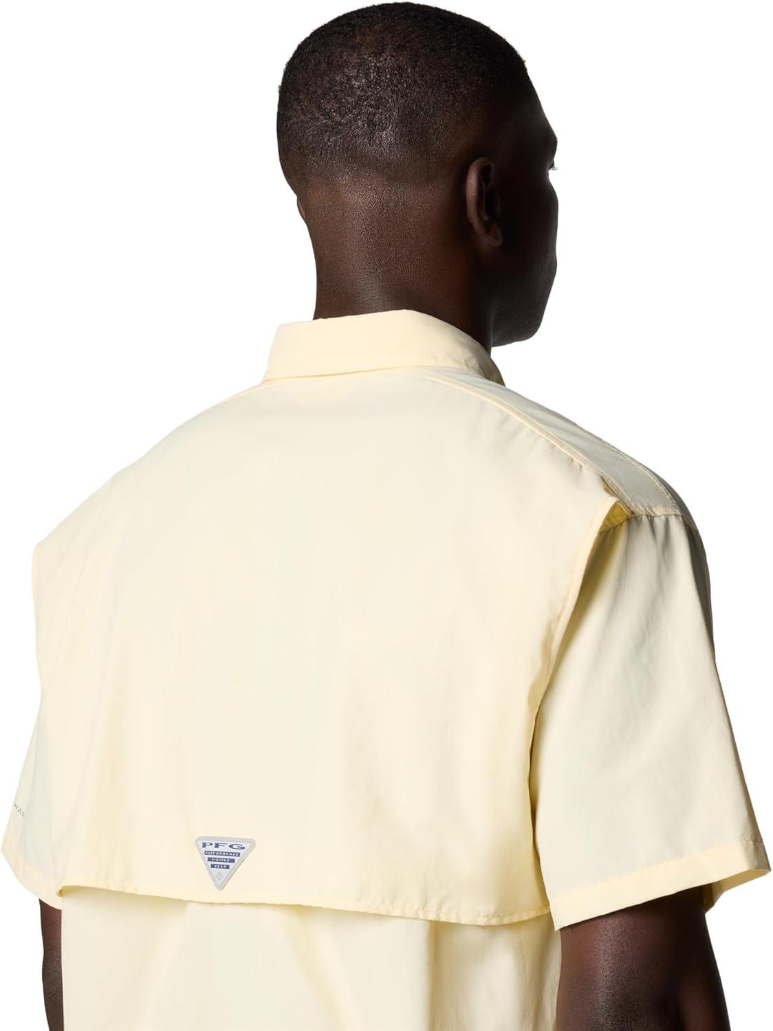 imageColumbia Mens PFG Bahama II Short Sleeve ShirtLemon Wash