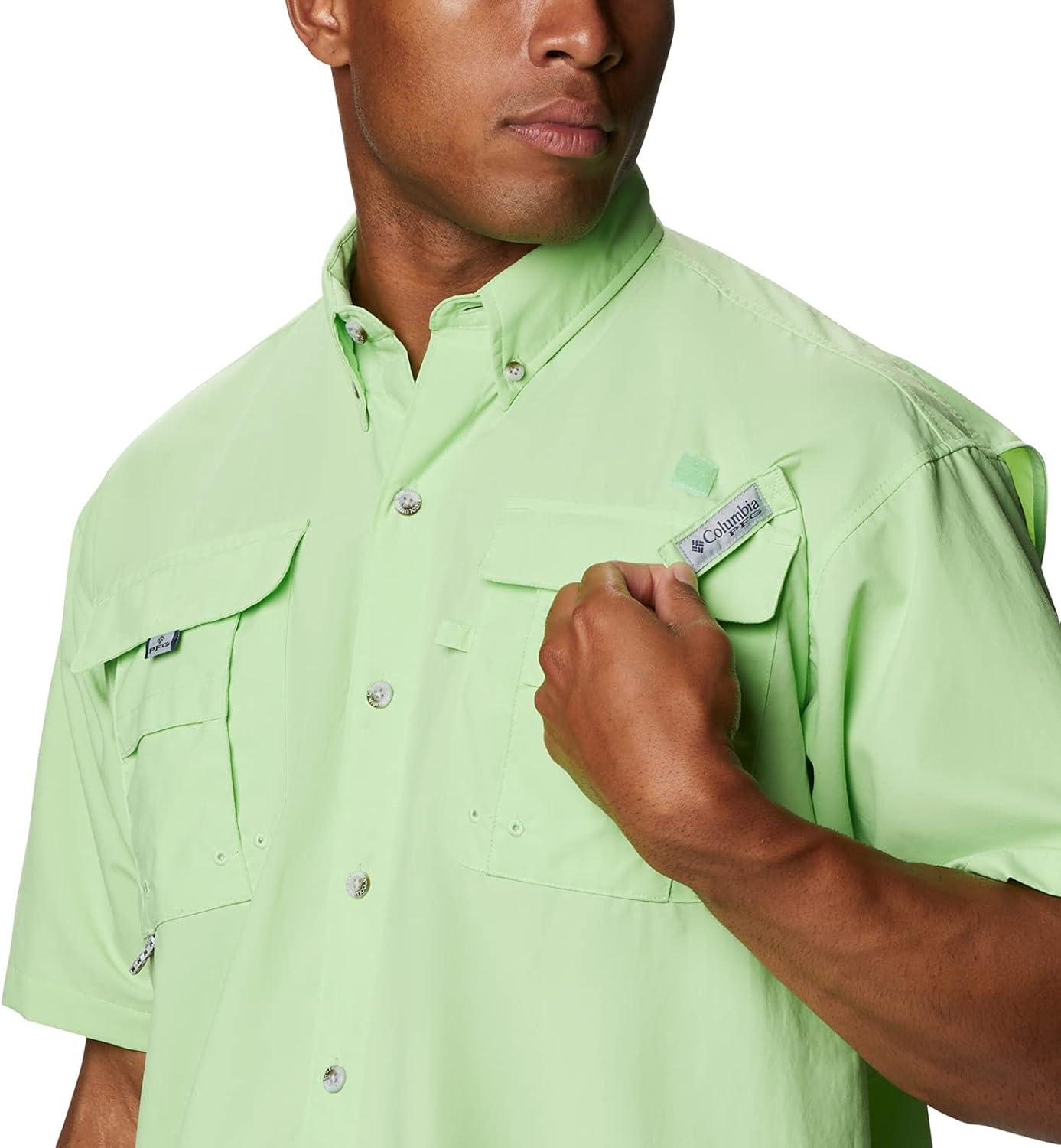 imageColumbia Mens PFG Bahama II Short Sleeve ShirtLime Glow