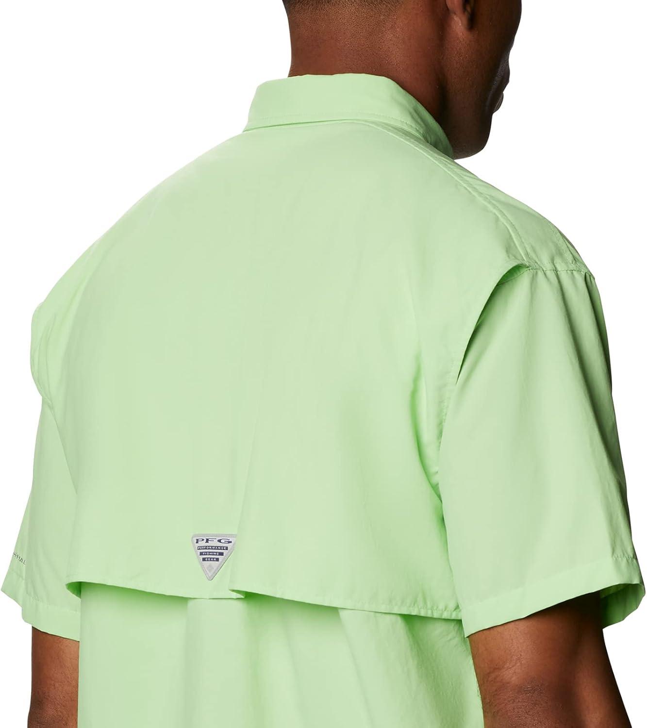 imageColumbia Mens PFG Bahama II Short Sleeve ShirtLime Glow