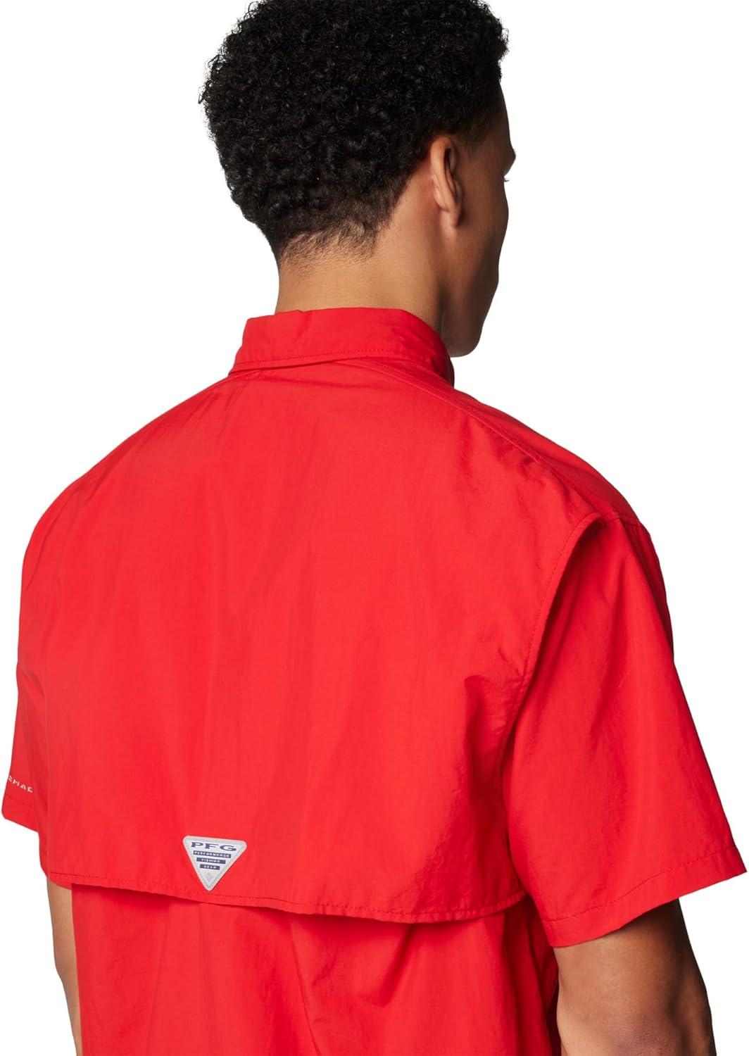 imageColumbia Mens PFG Bahama II Short Sleeve ShirtRed Spark
