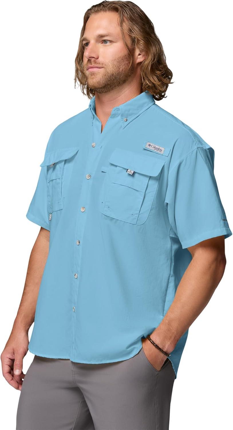 imageColumbia Mens PFG Bahama II Short Sleeve ShirtVintage Blue