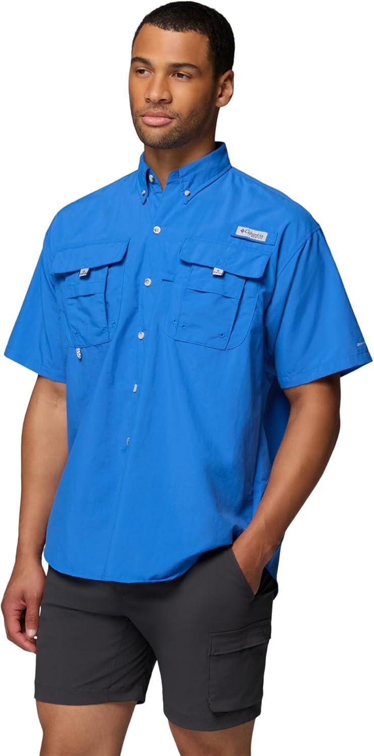 imageColumbia Mens PFG Bahama II Short Sleeve ShirtVivid Blue