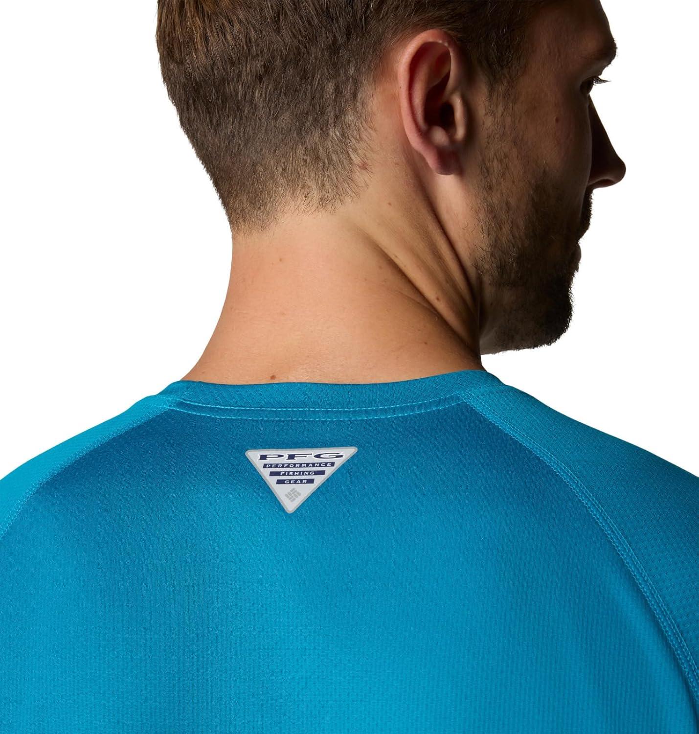 imageColumbia Mens PFG Solar Stream Long SleeveBlue Echo