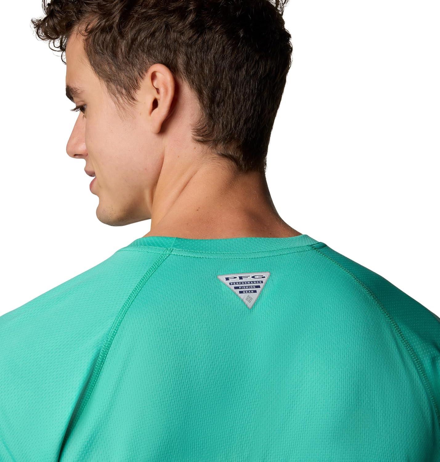 imageColumbia Mens PFG Solar Stream Long SleeveGlaze Green