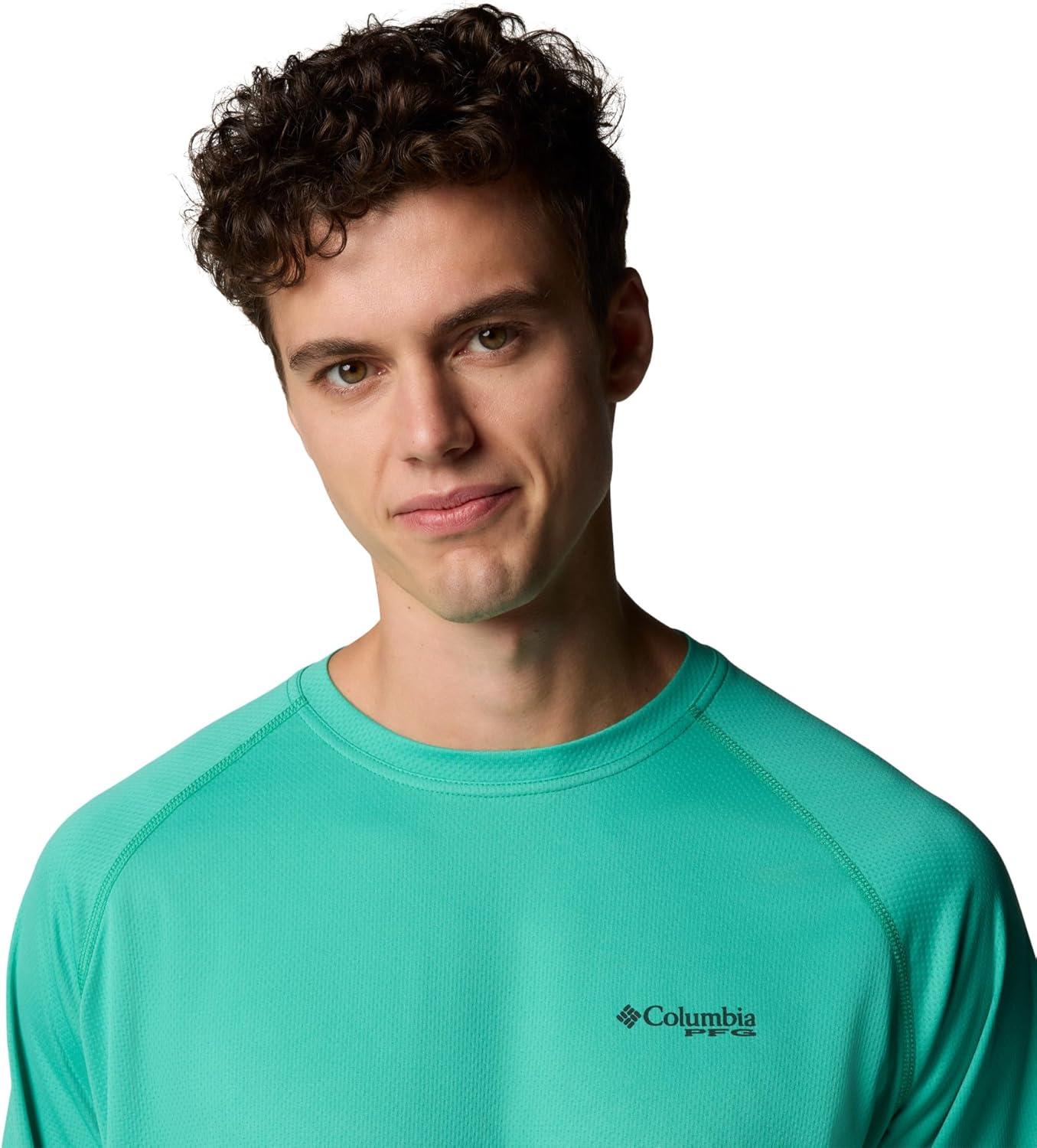 imageColumbia Mens PFG Solar Stream Long SleeveGlaze Green