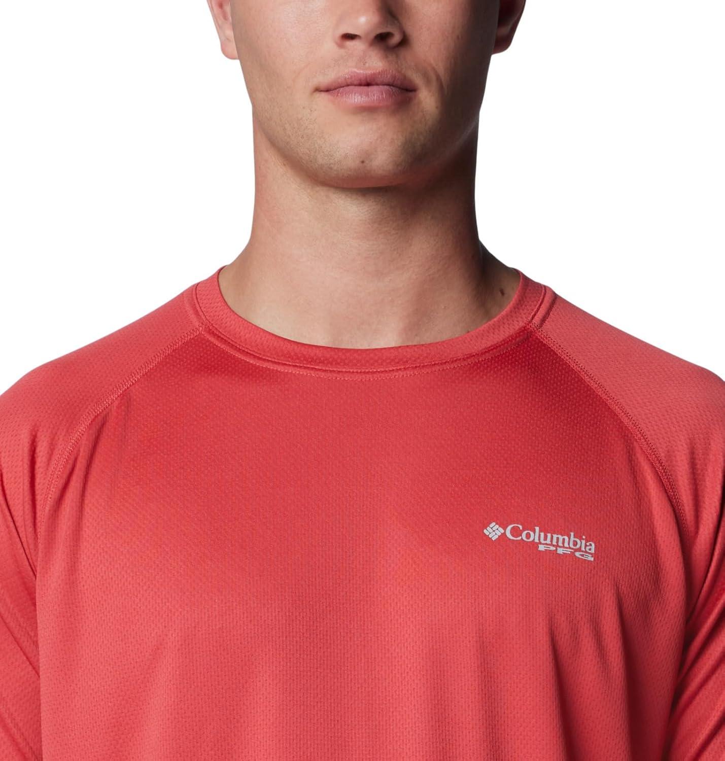 imageColumbia Mens PFG Solar Stream Long SleeveSunset Red