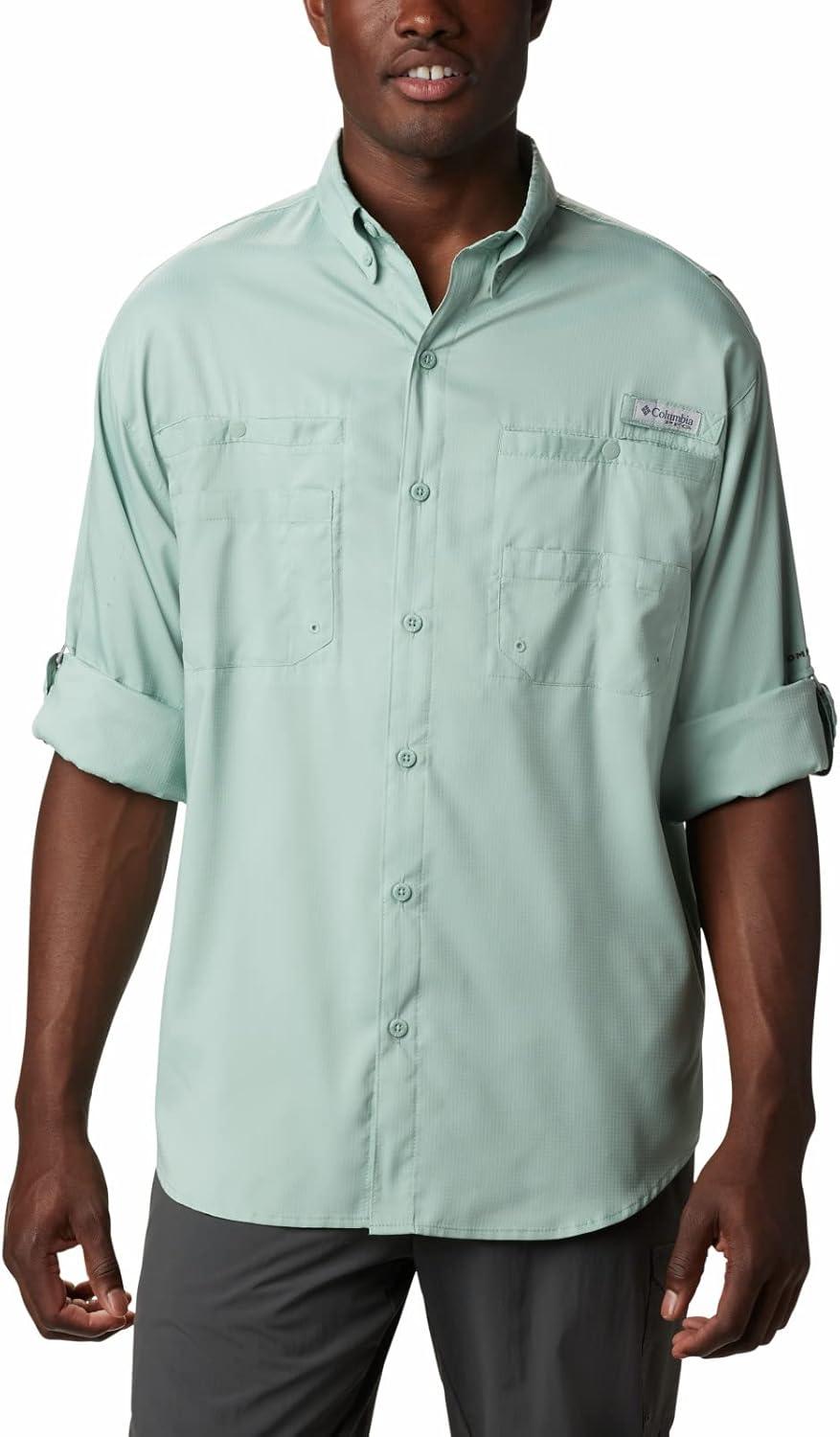 imageColumbia Mens PFG Tamiami Ii Long Sleeve ShirtAqua Tone
