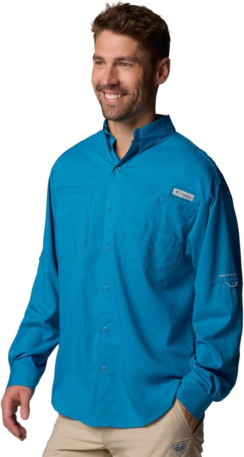 imageColumbia Mens PFG Tamiami Ii Long Sleeve ShirtBlue Echo