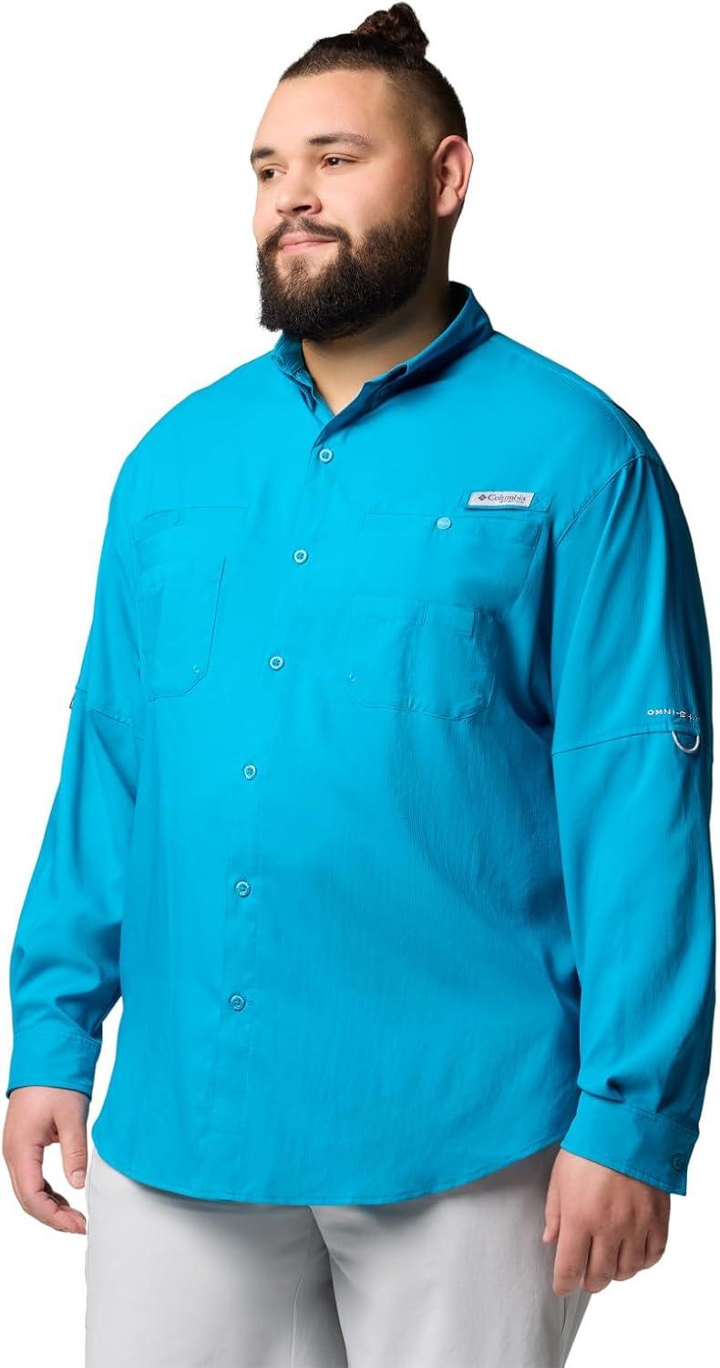 imageColumbia Mens PFG Tamiami Ii Long Sleeve ShirtBlue Echo