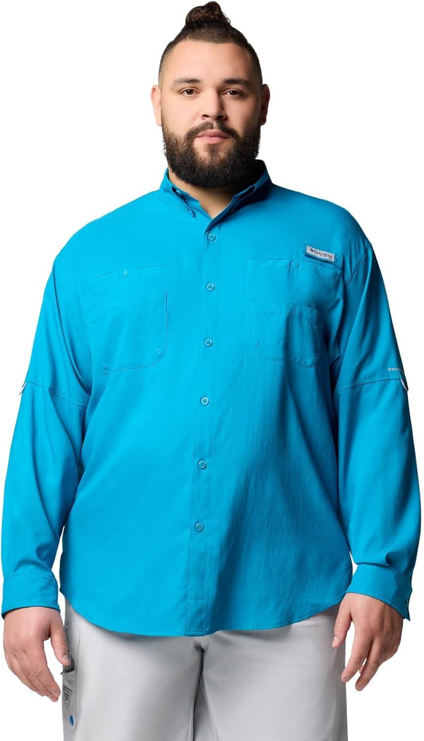 imageColumbia Mens PFG Tamiami Ii Long Sleeve ShirtBlue Echo