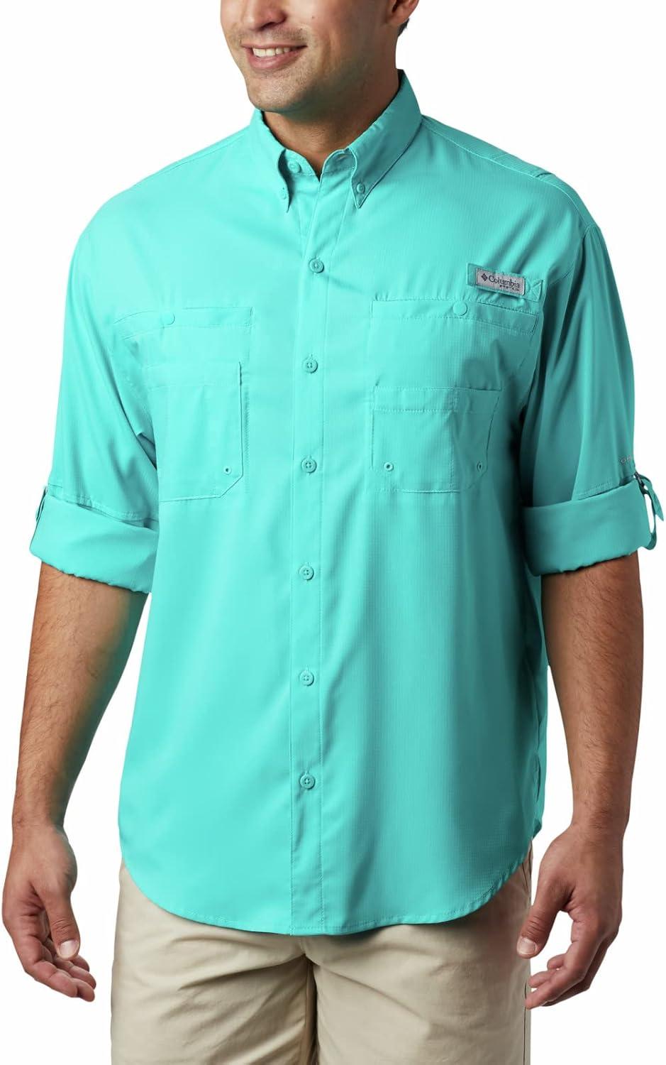 imageColumbia Mens PFG Tamiami Ii Long Sleeve ShirtBright Aqua