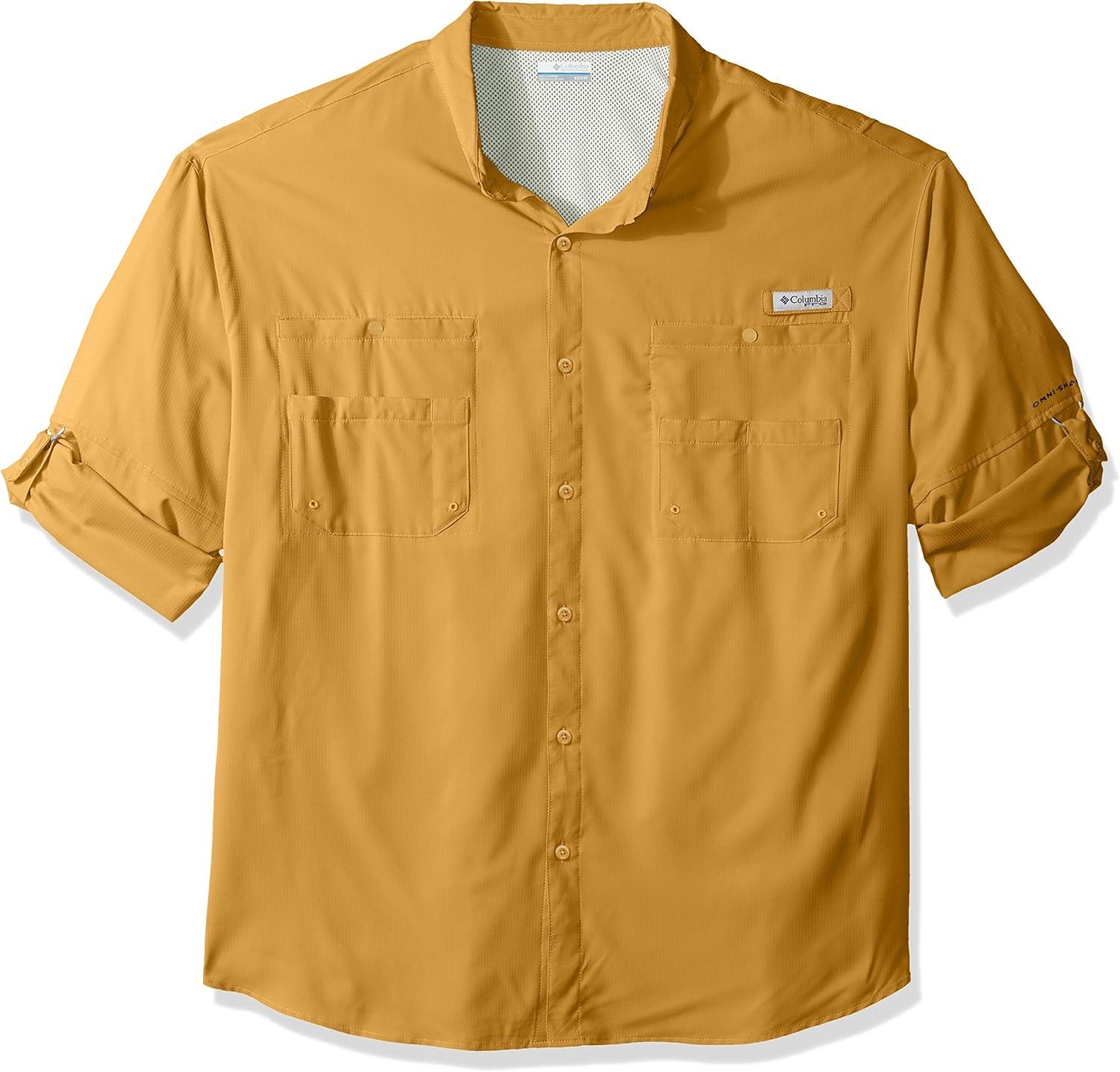 imageColumbia Mens PFG Tamiami Ii Long Sleeve ShirtDark Banana