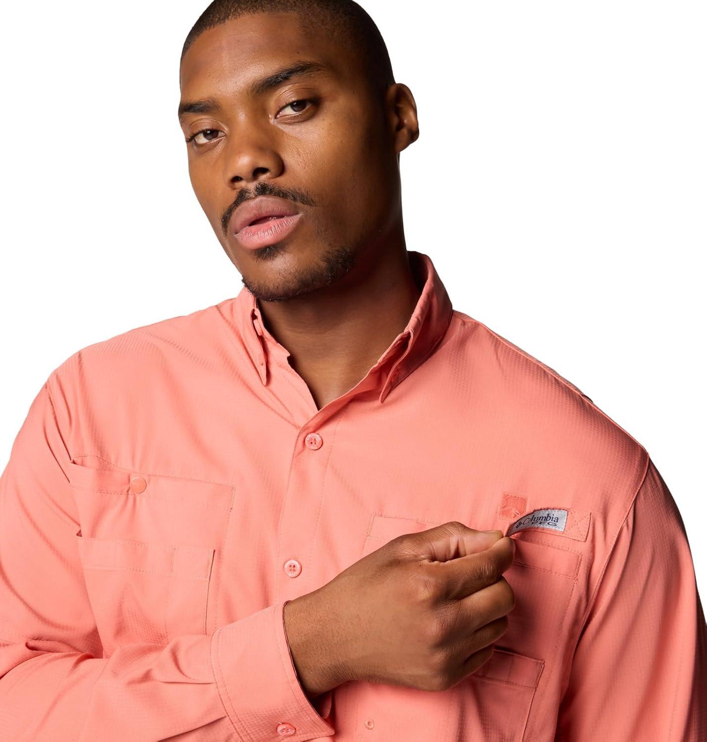 imageColumbia Mens PFG Tamiami Ii Long Sleeve ShirtFaded Peach