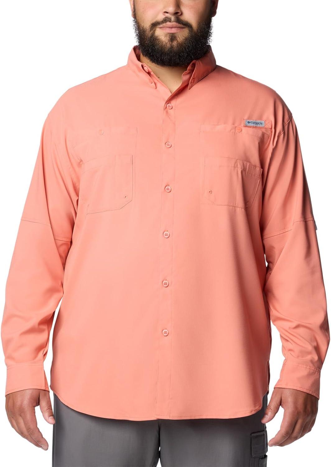 imageColumbia Mens PFG Tamiami Ii Long Sleeve ShirtFaded Peach