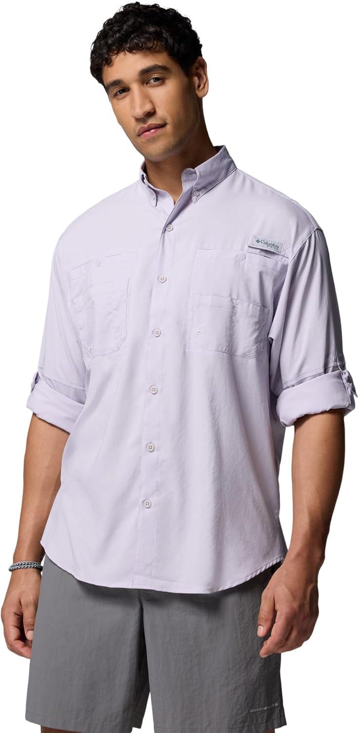 imageColumbia Mens PFG Tamiami Ii Long Sleeve ShirtLavender Pearl