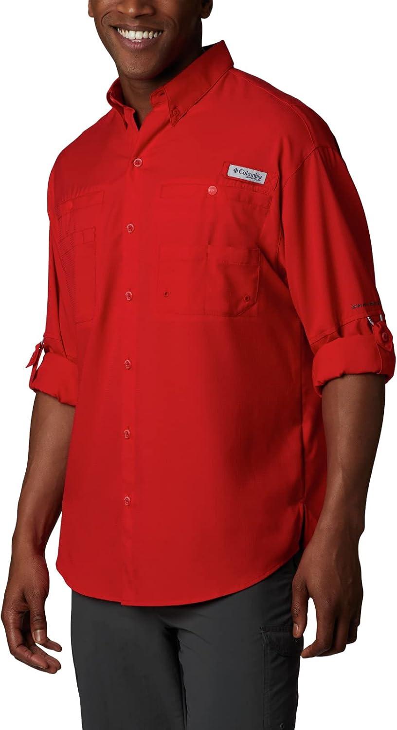 imageColumbia Mens PFG Tamiami Ii Long Sleeve ShirtRed Spark