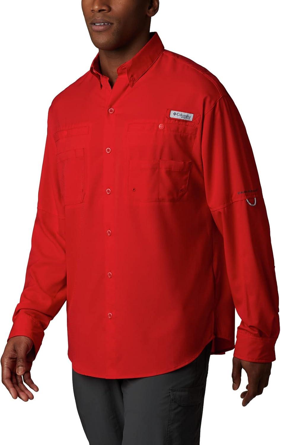imageColumbia Mens PFG Tamiami Ii Long Sleeve ShirtRed Spark