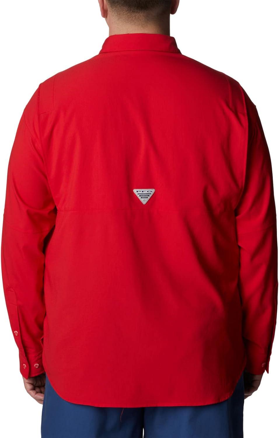 imageColumbia Mens PFG Tamiami Ii Long Sleeve ShirtRed Spark