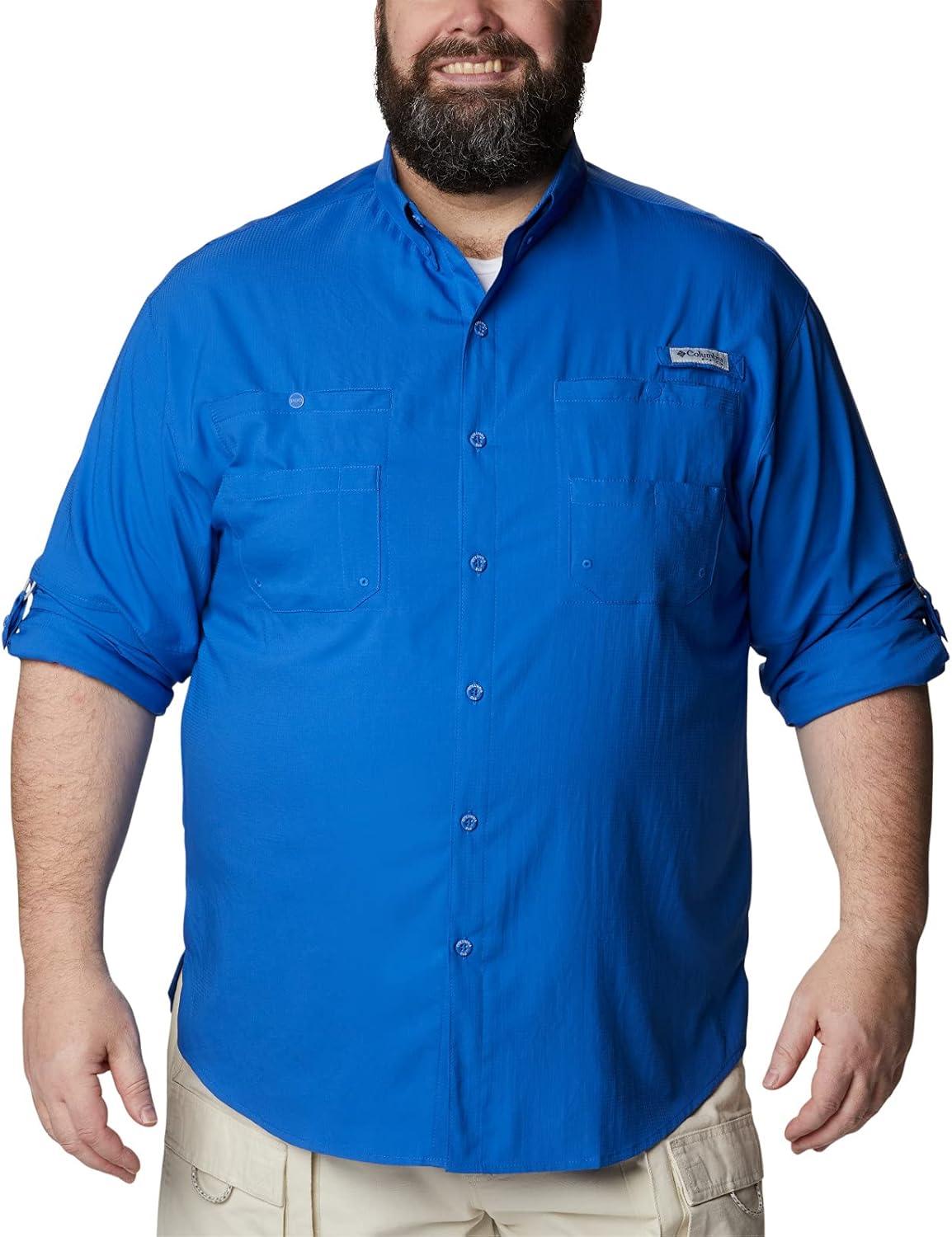 imageColumbia Mens PFG Tamiami Ii Long Sleeve ShirtVivid Blue