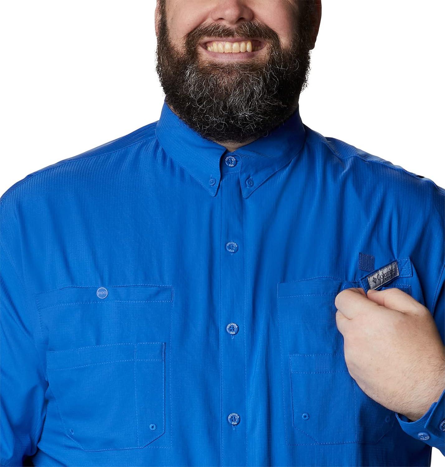 imageColumbia Mens PFG Tamiami Ii Long Sleeve ShirtVivid Blue