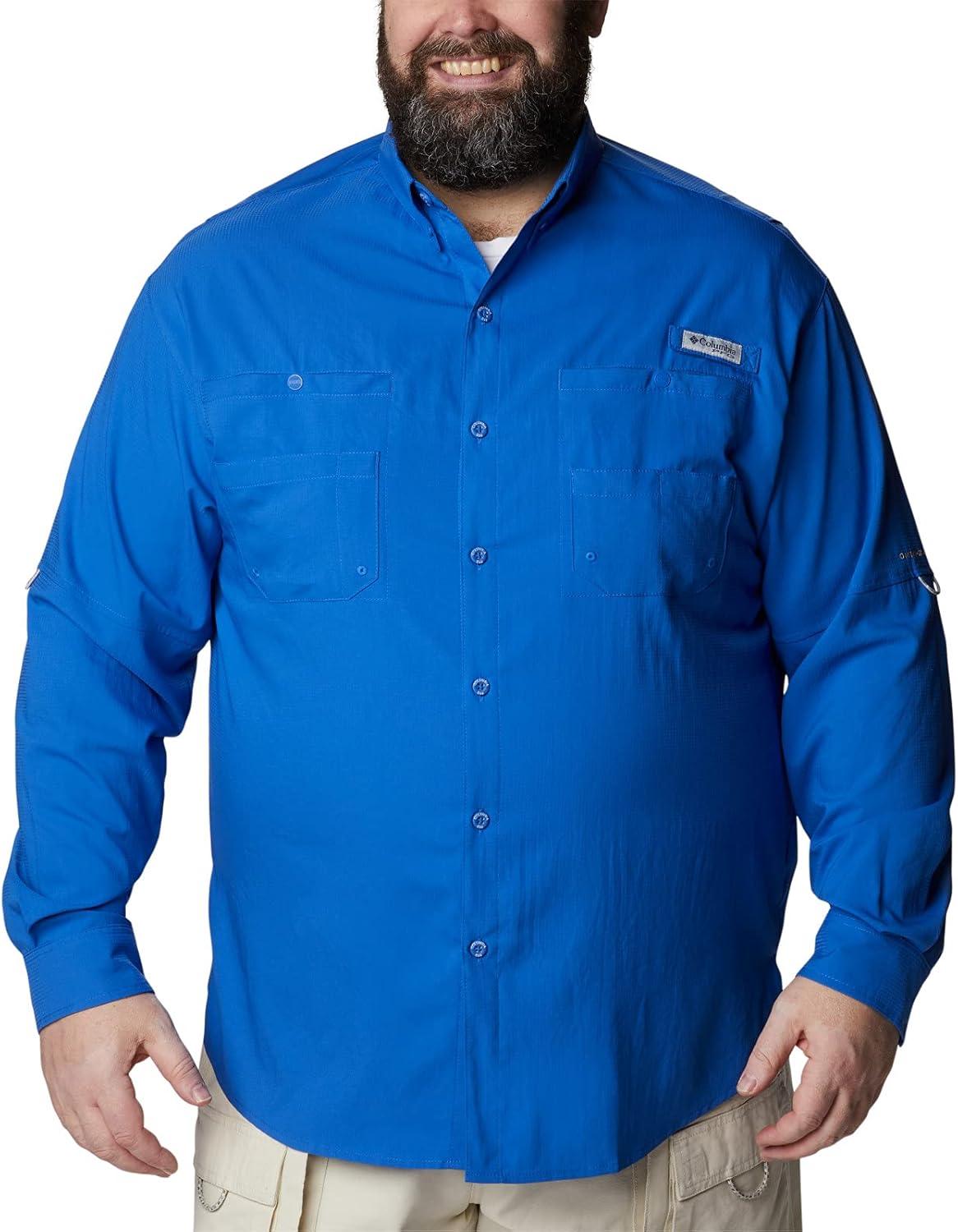 imageColumbia Mens PFG Tamiami Ii Long Sleeve ShirtVivid Blue