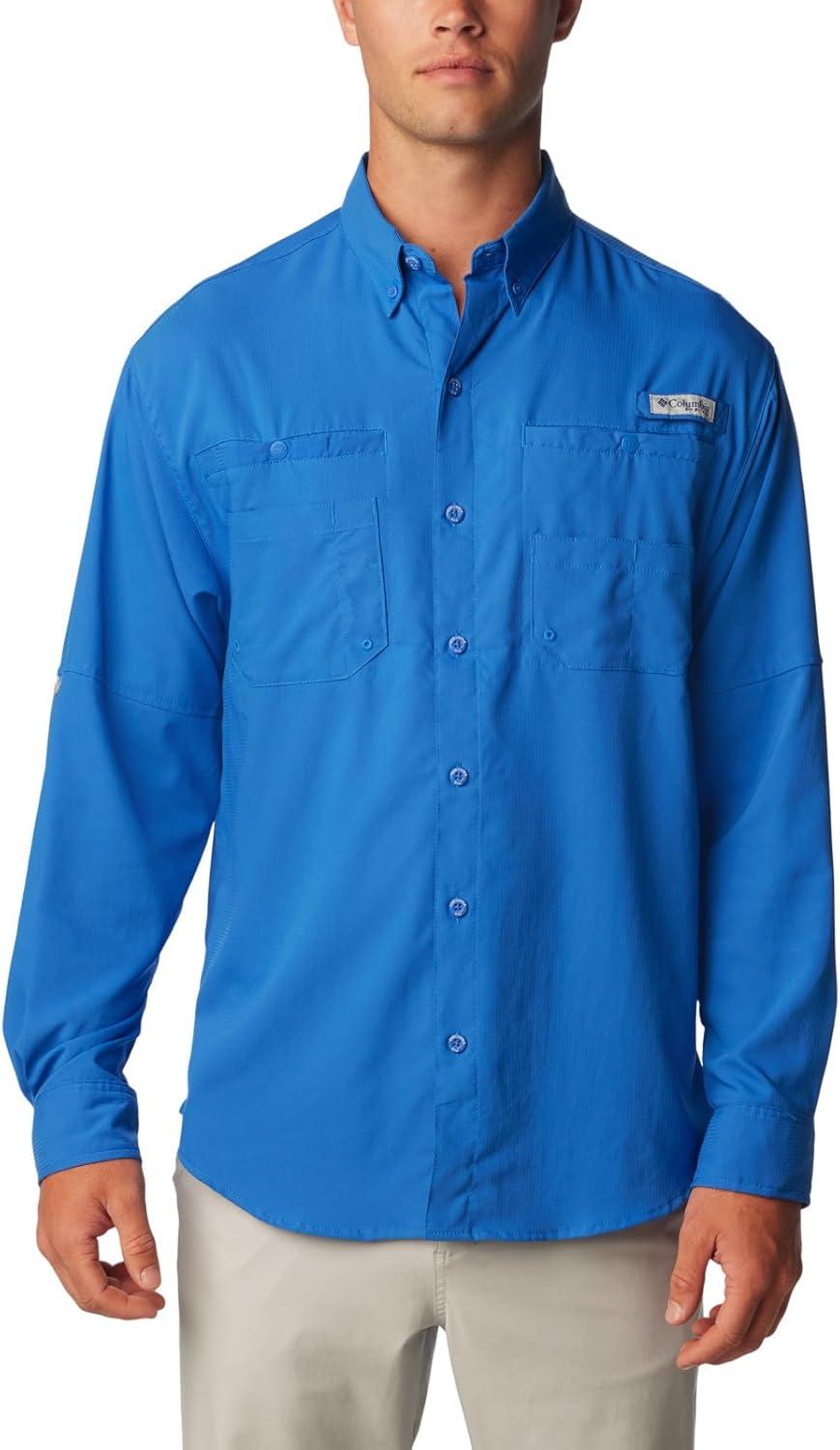 imageColumbia Mens PFG Tamiami Ii Long Sleeve ShirtVivid Blue