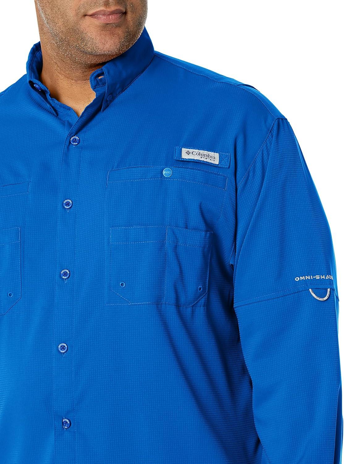 imageColumbia Mens PFG Tamiami Ii Long Sleeve ShirtVivid Blue