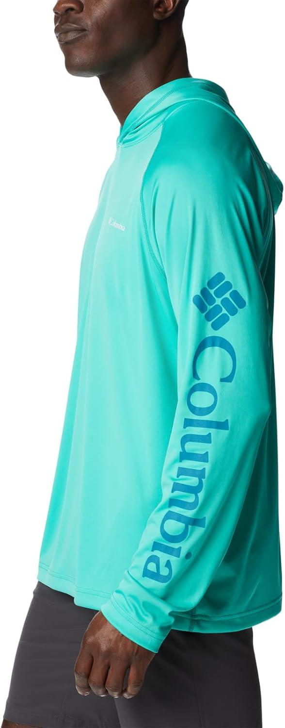 imageColumbia Mens PFG Uncharted HoodieElectric TurquoiseDeep Marine