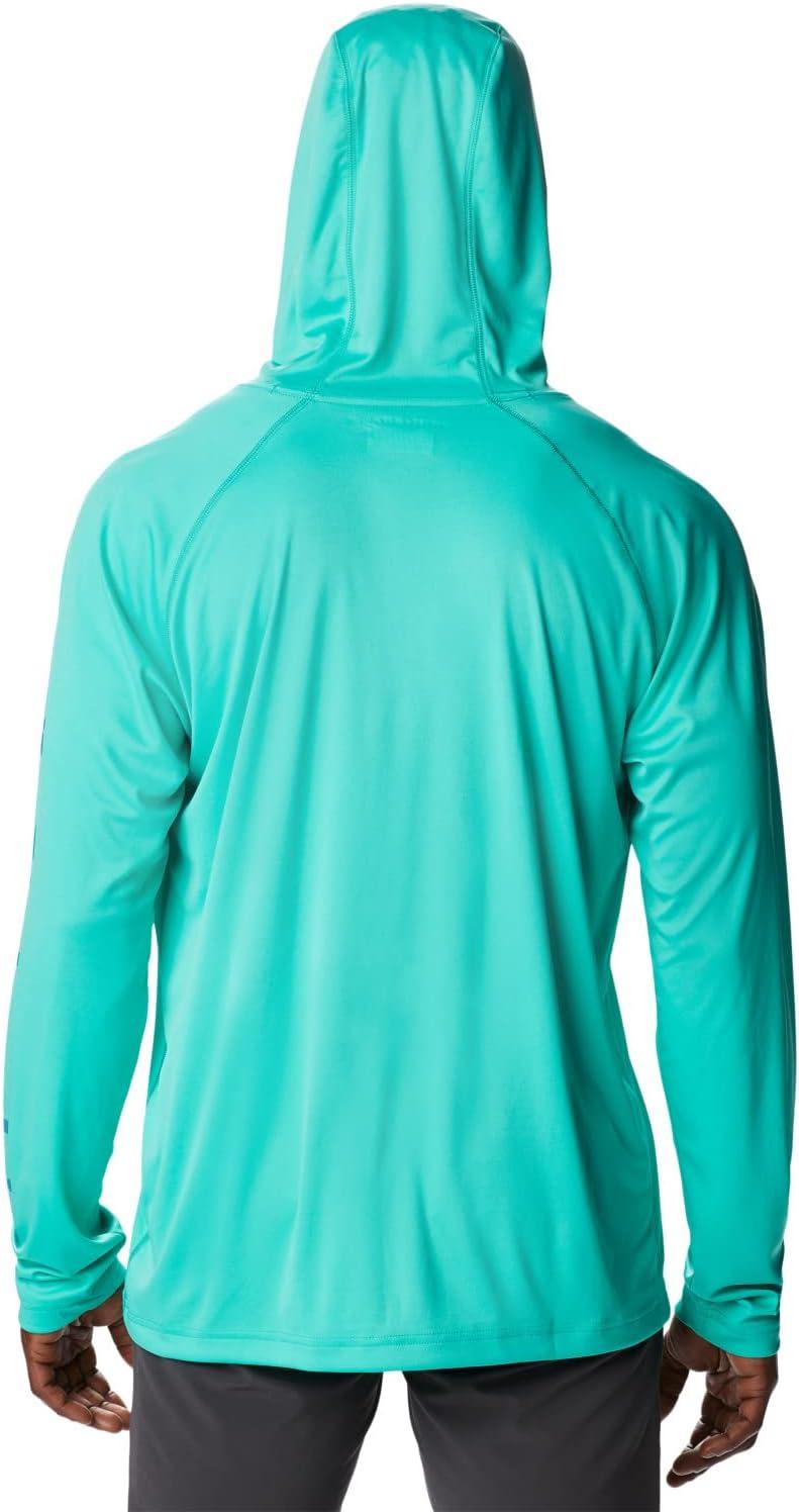 imageColumbia Mens PFG Uncharted HoodieElectric TurquoiseDeep Marine