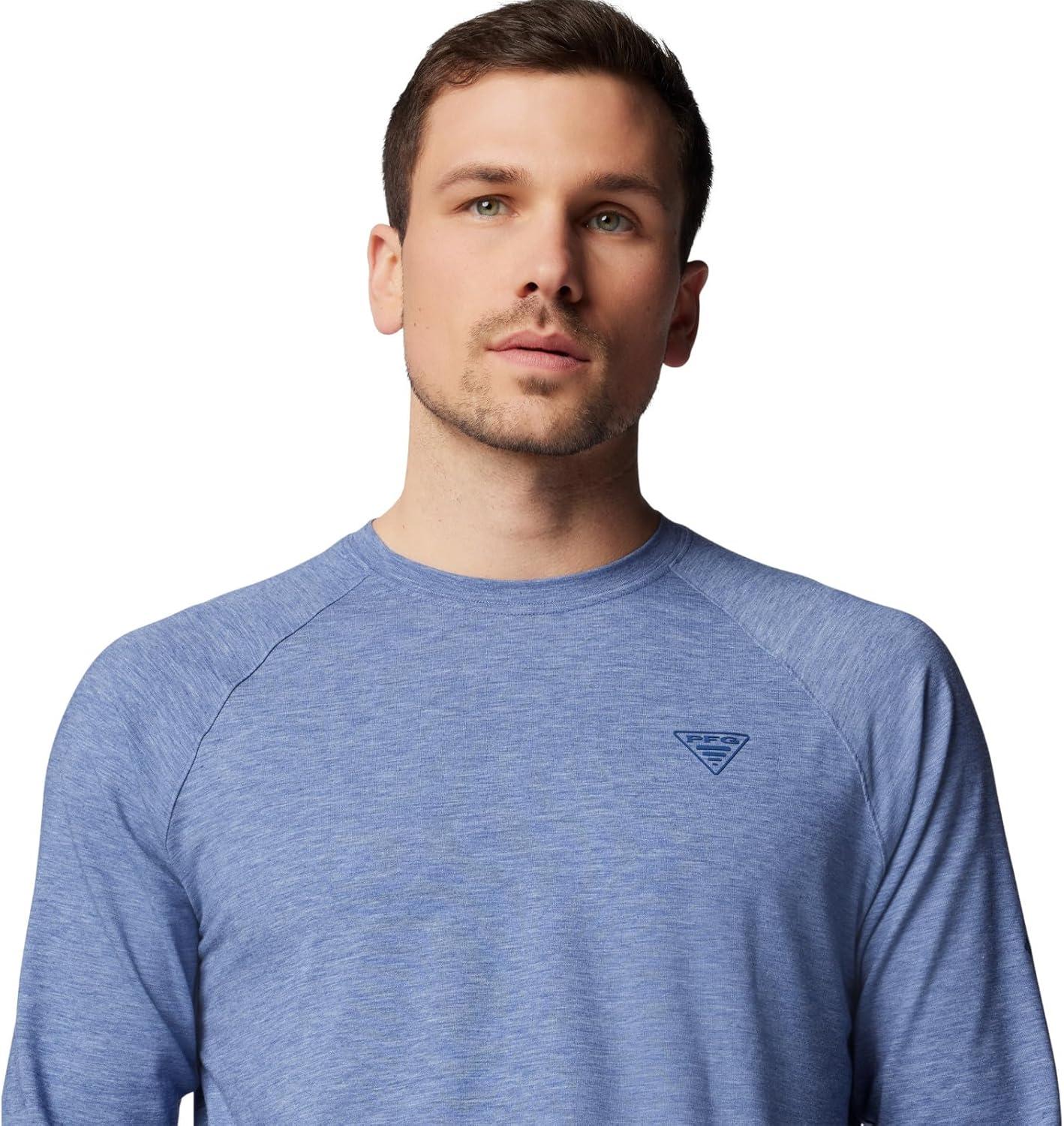 imageColumbia Mens PFG Uncharted Long SleeveBluebell Heather
