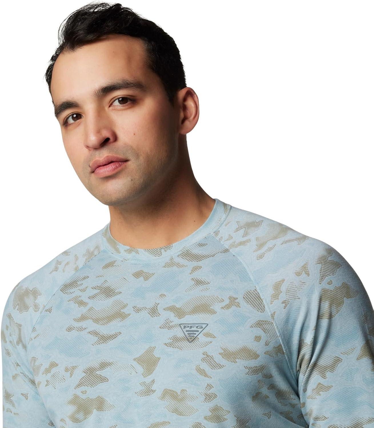 imageColumbia Mens PFG Uncharted Long SleeveCrushed Blue Uncharted Waters