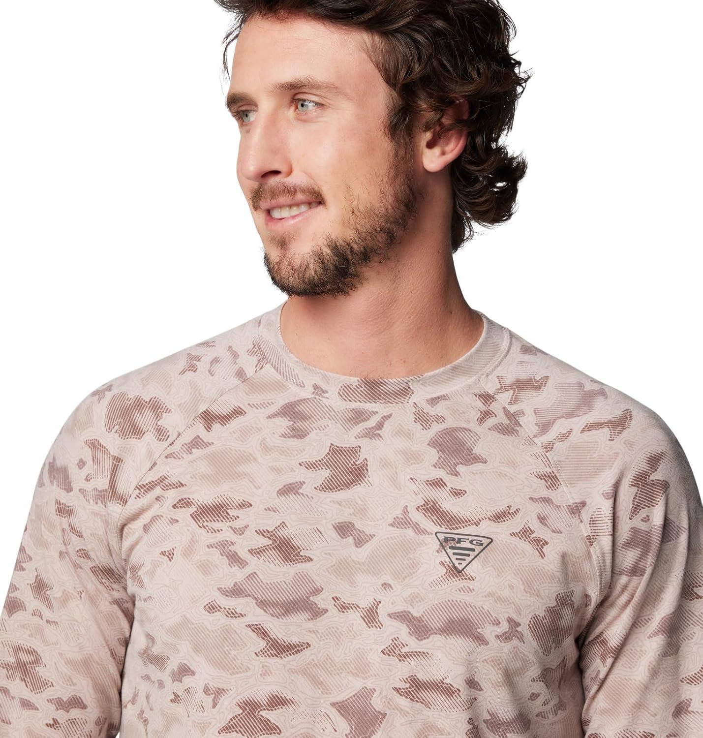 imageColumbia Mens PFG Uncharted Long SleeveCrushed Clay Uncharted Waters
