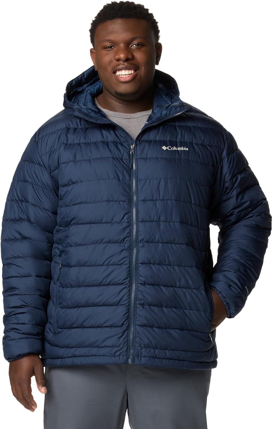 imageColumbia Mens Powder Lite II Hooded JacketCollegiate Navy