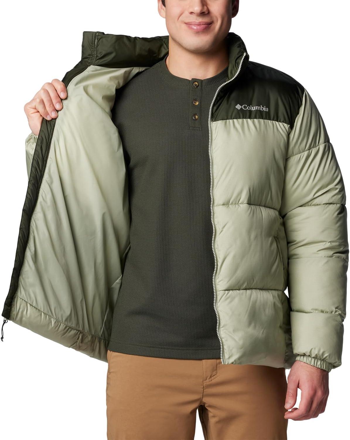 imageColumbia Mens Puffect Iii JacketSafariGreenscape