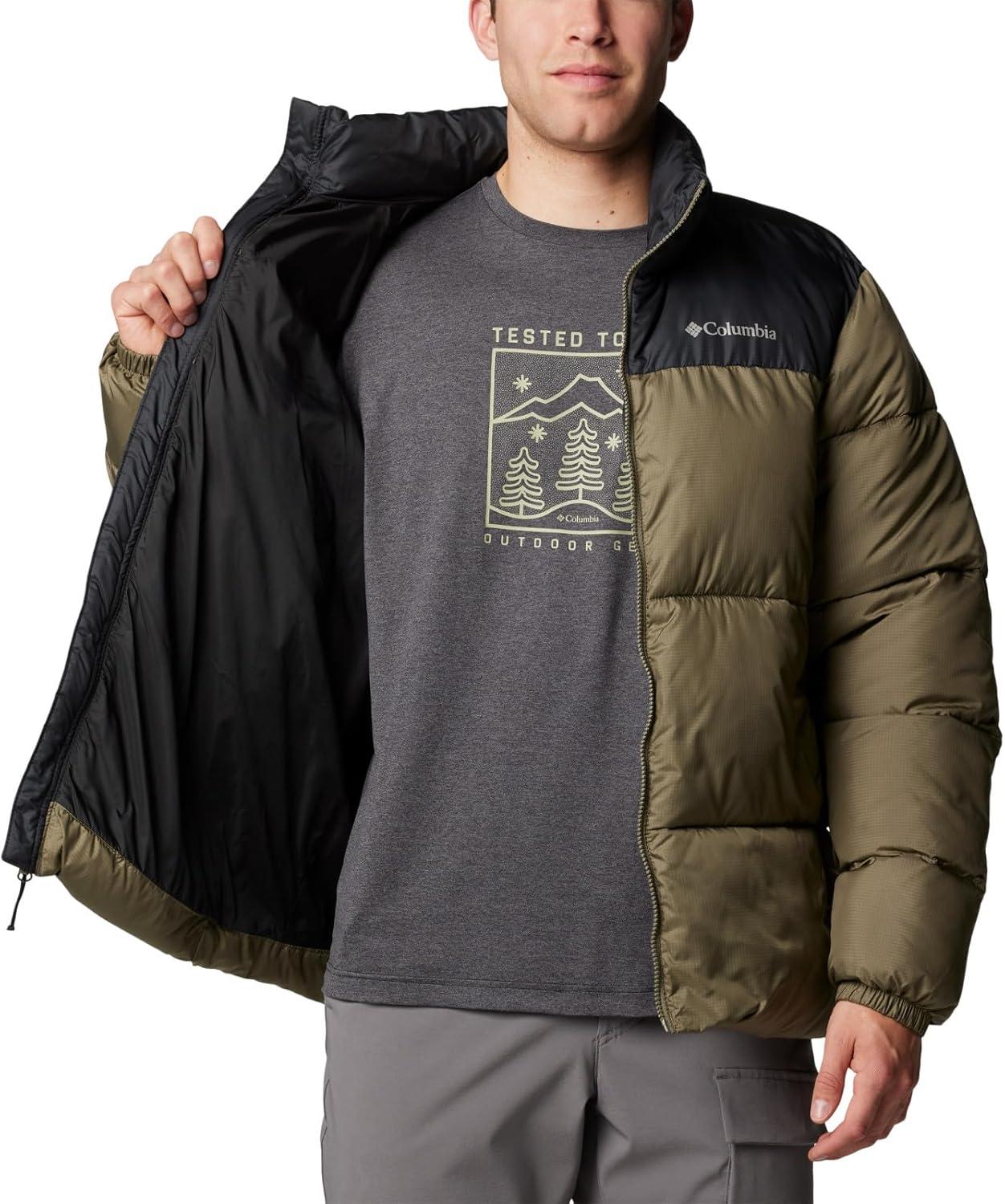 imageColumbia Mens Puffect Iii JacketStone GreenBlack
