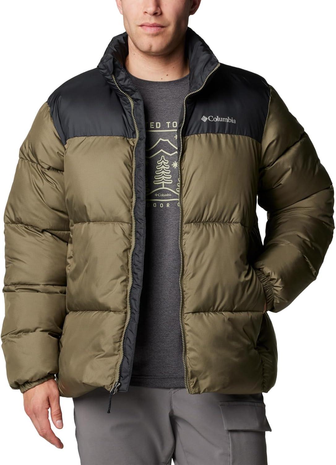 imageColumbia Mens Puffect Iii JacketStone GreenBlack